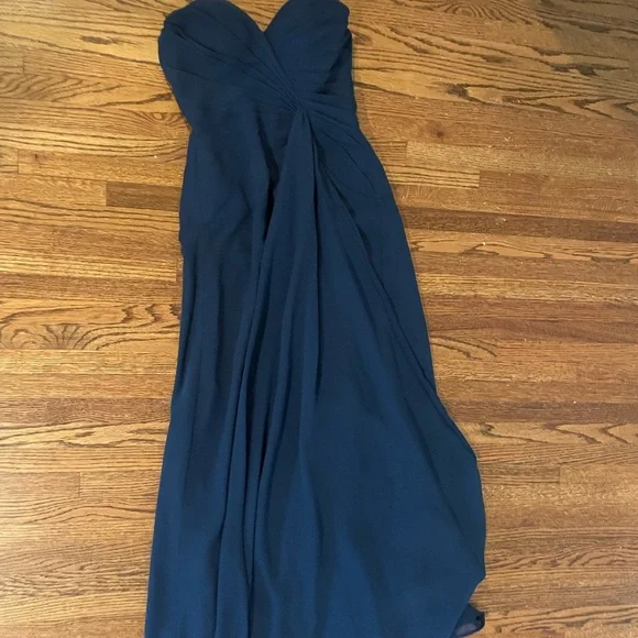 faviana bridesmaid dresses Faviana Fitted Corset Satin Long Dress 11216 main image 1